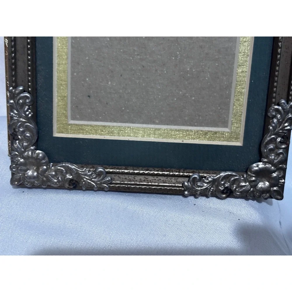 Vintage Photo Frame Lot Gold Tone & Pewter Ornate Variety Frame Set 6 Pieces